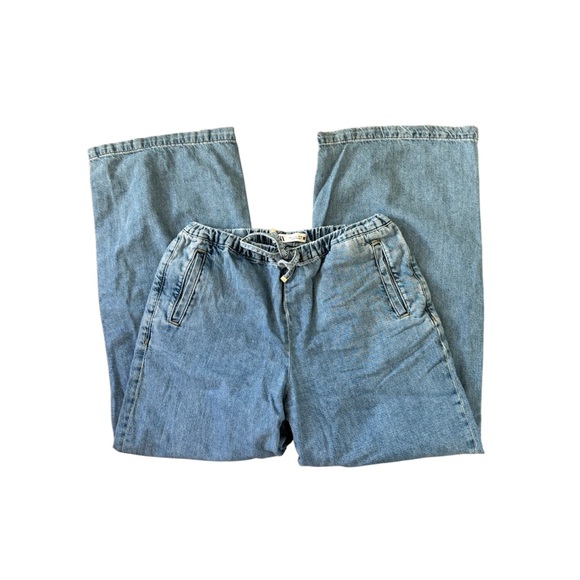 Zara Wide Leg Jeans Size Large - Picture 2 of 4